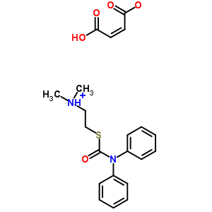 2-(diphenylcarbamoylsulfanyl)ethyl-dimethylazanium;(z)-4-hydroxy-4-oxobut-2-enoate