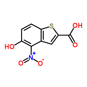 5-hydroxy-4-nitro-benzothiophene-2-carboxylic acid
