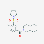 Methanone, [4-methyl-3-(1-pyrrolidinylsulfonyl)phenyl](octahydro-2(1H)-isoquinolinyl)-