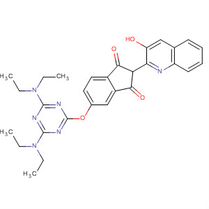 1H-Indene-1,3(2H)-dione,5-[[4,6-bis(diethylamino)-1,3,5-triazin-2-yl]oxy]-2-(3-hydroxy-2-quinolinyl)-