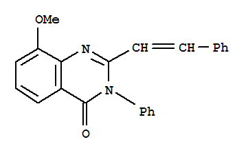 4(3H)-QUINAZOLINONE,8-METHOXY-3-PHENYL-2-STYRYL-