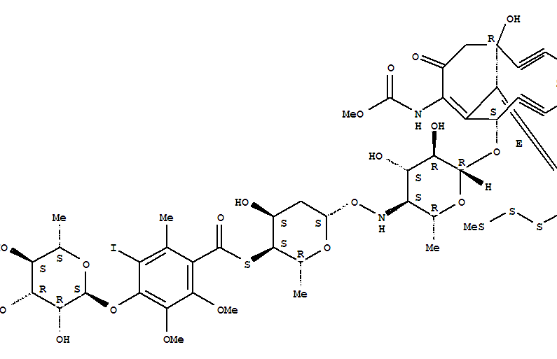 S-[(2R,3S,4S,6S)-6-({[(2R,4S,5R,6R)-4,5-dihydroxy-6-{[(2S,5Z,9R,13Z)-9-hydroxy-12-[(methoxycarbonyl)amino]-13-[2-(methyltrisulfanyl)ethylidene]-11-oxobicyclo[7.3.1]trideca-1(12),5-diene-3,7-diyn-2-yl]oxy}-2-methyltetrahydro-2H-pyran-3-yl]amino}oxy)-4-hydr