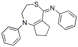 N-[(5E)-1-Phenyl-1,2,3,6,7,8-hexahydro-5H-cyclopenta[e][1,4]thiazepin- 5-ylidene]aniline
