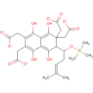 1,4,5,8-Naphthalenetetrol, 2-[4-methyl-1-[(trimethylsilyl)oxy]-3-pentenyl]-,tetraacetate
