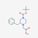 2-[2-benzyl-4-[(2-methylpropan-2-yl)oxycarbonyl]piperazin-1-yl]acetic Acid