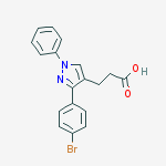 3-(4-BROMOPHENYL)-1-PHENYLPYRAZOLE-4-PROPIONIC ACID