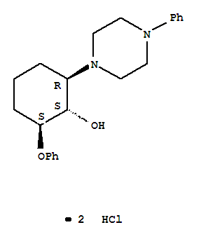 (1S,2S,6R)-2-phenoxy-6-(4-phenylpiperazin-1-yl)cyclohexanol dihydrochloride