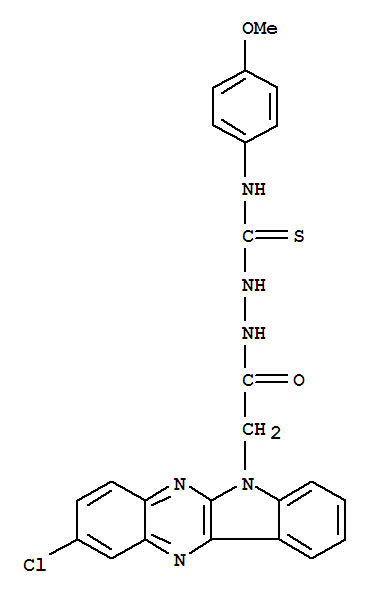 2-[(2-chloro-6H-indolo[2,3-b]quinoxalin-6-yl)acetyl]-N-(4-methoxyphenyl)hydrazinecarbothioamide