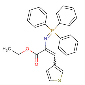 2-Propenoic acid, 3-(3-thienyl)-2-[(triphenylphosphoranylidene)amino]-,ethyl ester