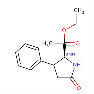 DL-Proline, 1-methyl-5-oxo-3-phenyl-, ethyl ester, trans-