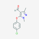 5-(4-chlorophenoxy)-1,3-dimethylpyrazole-4-carbaldehyde