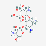 5-amino-6-[4,6-diamino-3-[3,5-dihydroxy-4-(methylamino)oxan-2-yl]oxy-2-hydroxycyclohexyl]oxy-2-(hydroxymethyl)oxane-3,4-diol