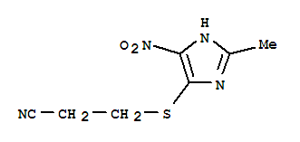 3-[(2-methyl-5-nitro-1H-imidazol-4-yl)sulfanyl]propanenitrile