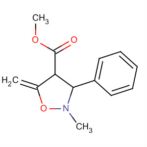 4-Isoxazolidinecarboxylic acid, 2-methyl-5-methylene-3-phenyl-, methylester