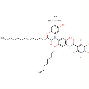 Benzamide,N-[4-[[2-[3-(1,1-dimethylethyl)-4-hydroxyphenoxy]-1-oxotetradecyl]amino]-2-hydroxy-5-(octyloxy)phenyl]-2,3,4,5,6-pentafluoro-