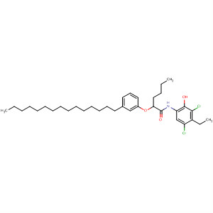 Hexanamide,N-(3,5-dichloro-4-ethyl-2-hydroxyphenyl)-2-(3-pentadecylphenoxy)-