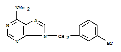 9H-Purin-6-amine, 9-((3-bromophenyl)methyl)-N,N-dimethyl-