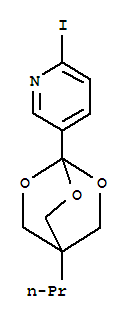 2-iodo-5-(4-propyl-2,6,7-trioxabicyclo[2.2.2]oct-1-yl)pyridine