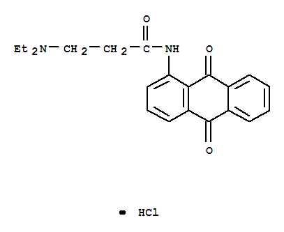 Propanamide, 3-(diethylamino)-N-(9,10-dihydro-9,10-dioxo-1-anthracenyl)-, monohydrochloride