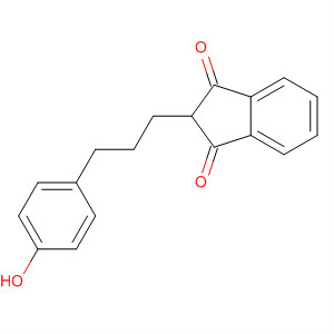 1H-Indene-1,3(2H)-dione, 2-[3-(4-hydroxyphenyl)propyl]-