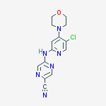 5-[(5-chloro-4-morpholin-4-ylpyridin-2-yl)amino]pyrazine-2-carbonitrile