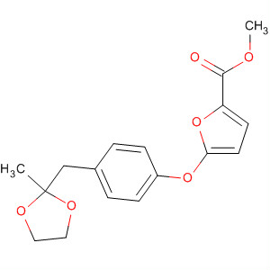 2-Furancarboxylic acid,5-[4-[(2-methyl-1,3-dioxolan-2-yl)methyl]phenoxy]-, methyl ester