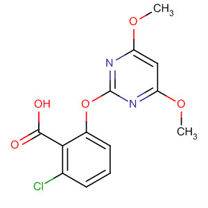 Benzoic acid, 2-chloro-6-[(4,6-dimethoxy-2-pyrimidinyl)oxy]-