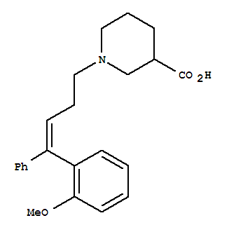 3-Piperidinecarboxylicacid, 1-[4-(2-methoxyphenyl)-4-phenyl-3-buten-1-yl]-