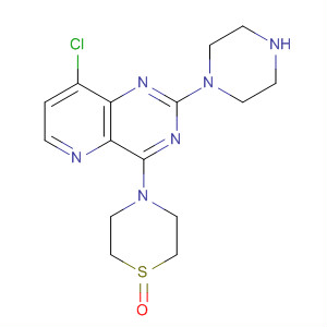 Pyrido[3,2-d]pyrimidine,8-chloro-2-(1-piperazinyl)-4-(4-thiomorpholinyl)-, S-oxide