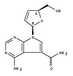 4-amino-7-[(2R,5S)-5-(hydroxymethyl)-2,5-dihydrofuran-2-yl]-7H-pyrrolo[2,3-d]pyrimidine-5-carboxamide