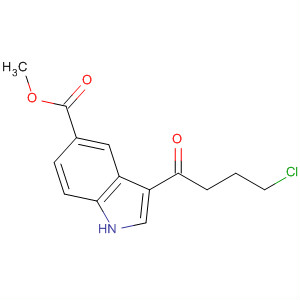 1H-Indole-5-carboxylic acid, 3-(4-chloro-1-oxobutyl)-, methyl ester