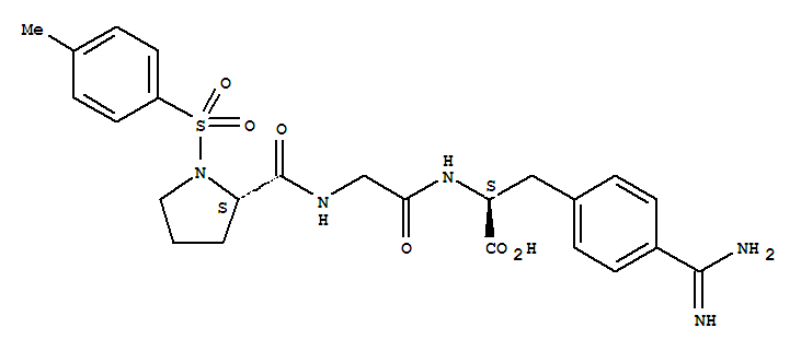 1-[(4-methylphenyl)sulfonyl]-L-prolylglycyl-4-carbamimidoyl-L-phenylalanine