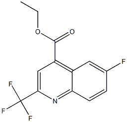 4-Quinolinecarboxylic acid, 6-fluoro-2-(trifluoromethyl)-, ethyl ester
