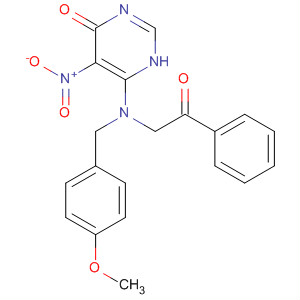 4(1H)-Pyrimidinone,6-[[(4-methoxyphenyl)methyl](2-oxo-2-phenylethyl)amino]-5-nitro-