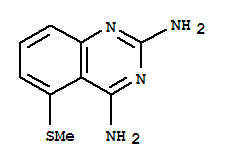 2,4-quinazolinediamine, 5-(methylthio)-