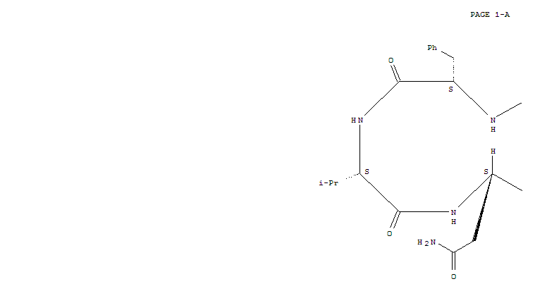 O-Ethyl-N-[[1-mercapto(1)cyclohexyl]acetyl]-D-Tyr-L-Phe-L-Val-L-Asn-D-Cys(1)-L-Arg-D-Arg-NH2