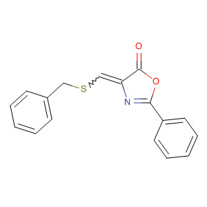 5(4H)-Oxazolone, 2-phenyl-4-[[(phenylmethyl)thio]methylene]-
