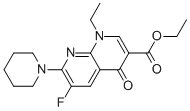 1-ETHYL-6-FLUORO-4-OXO-7-PIPERIDIN-1-YL-1,4-DIHYDRO-[1,8]NAPHTHYRIDINE-3-CARBOXYLIC ACID ETHYL ESTER