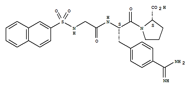 N-(naphthalen-2-ylsulfonyl)glycyl-4-carbamimidoyl-L-phenylalanyl-L-proline