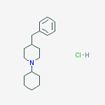 4-benzyl-1-cyclohexylpiperidine;hydrochloride