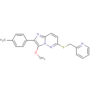 Imidazo[1,2-b]pyridazine,3-methoxy-2-(4-methylphenyl)-6-[(2-pyridinylmethyl)thio]-