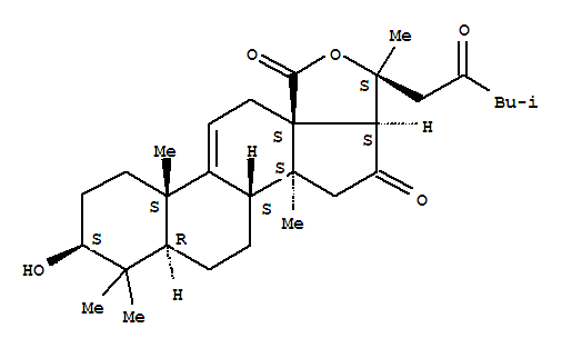 1H,4H-Naphth[2',1':4,5]indeno[1,7a-c]furan,lanost-9(11)-en-18-oic acid deriv.