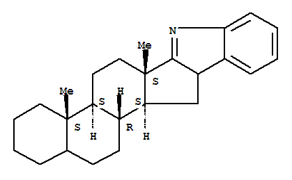 Naphth[2',1':4,5]indeno[1,2-b]indole,3'H-androstano[17,16-b]indole deriv.