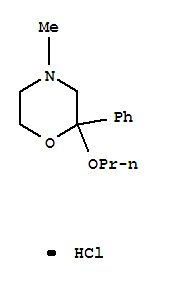 Morpholine,4-methyl-2-phenyl-2-propoxy-, hydrochloride (1:1)