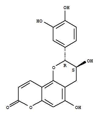 2H,8H-Benzo[1,2-b:3,4-b']dipyran-8-one,2-(3,4-dihydroxyphenyl)-3,4-dihydro-3,5-dihydroxy-, (2R-trans)-