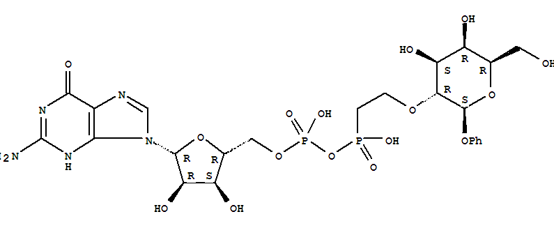 phenyl 2-O-(2-phosphonoethyl)galactopyranoside guanosine-5-phosphate anhydride