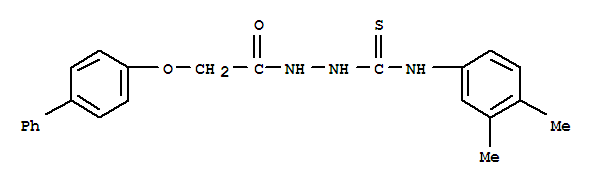 2-[(biphenyl-4-yloxy)acetyl]-N-(3,4-dimethylphenyl)hydrazinecarbothioamide