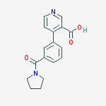 4-[3-(pyrrolidine-1-carbonyl)phenyl]pyridine-3-carboxylic Acid
