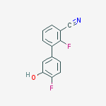 2-fluoro-3-(4-fluoro-3-hydroxyphenyl)benzonitrile