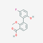 3-(5-fluoro-2-hydroxyphenyl)-2-methoxybenzoic Acid